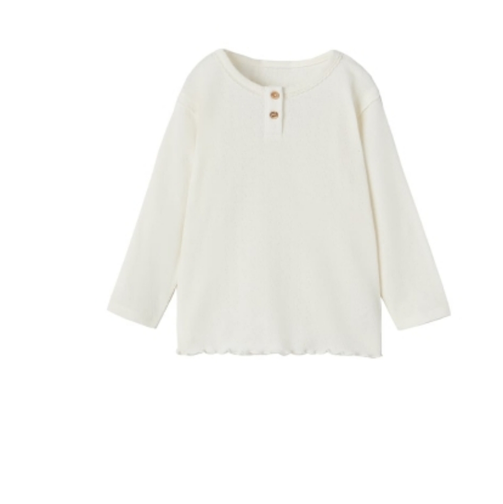 Zara kids open knit top (off white)